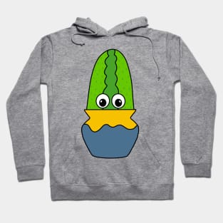 Cute Cactus Design #270: Cactus In Painted Jar Hoodie